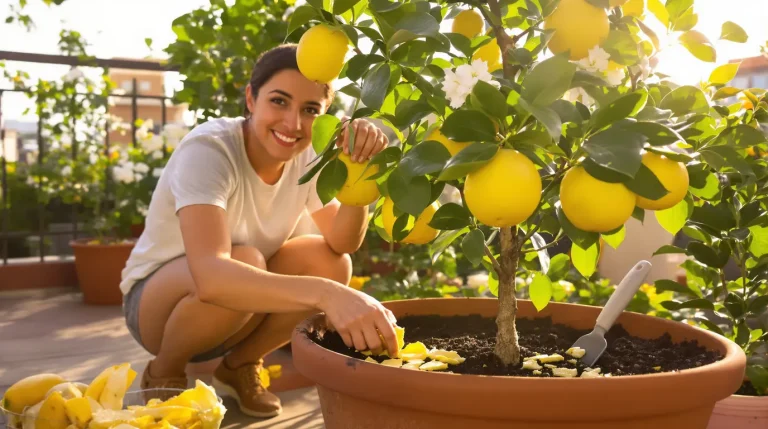Citronnier qui ne donne rien : enterrez ce déchet de cuisine au pied, il le couvre de fruits