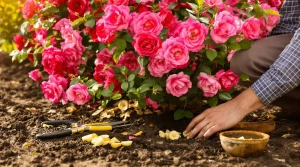 Rosiers : oubliez les engrais chimiques, ce déchet de cuisine révèle des fleurs plus belles